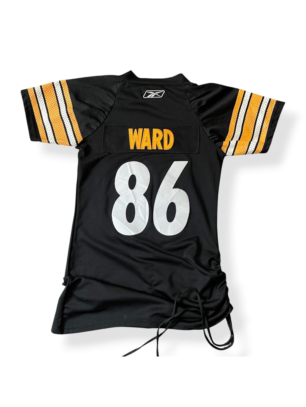 NFL Reebok Pittsburgh Steelers Hines Ward 86 Womens Jersey Black Yellow M